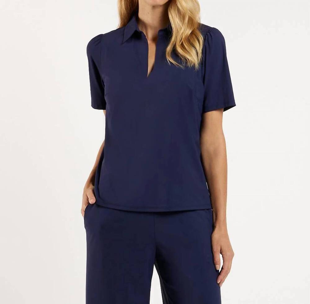 NEW JUDE CONNALLY imogene jude cloth top in navy